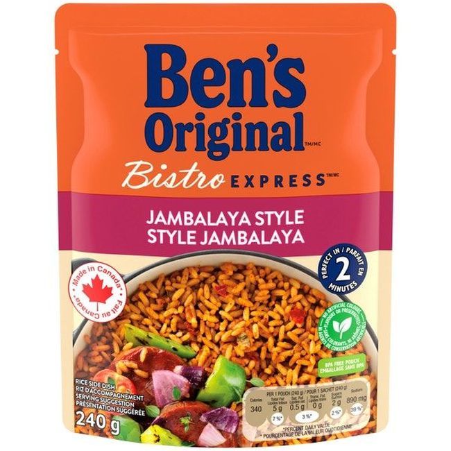 Ben's Original Rice Riz Style Jambalaya Bistro Express, 240 G -- 12 Par Caisse