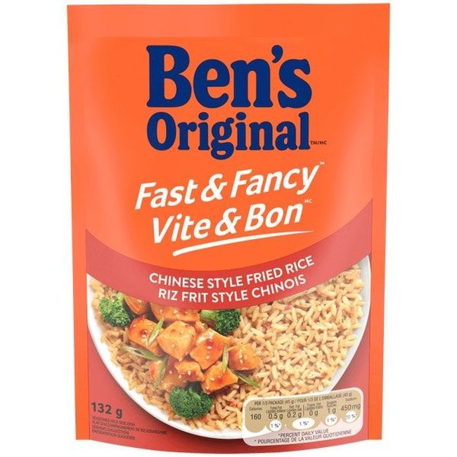 Ben's Original Rice Riz Frit Chinois Rapide Et Raffiné, 132 G -- 12 Par Caisse