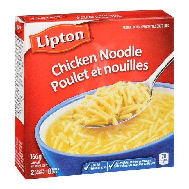 Lipton Soupe Poulet Et Nouilles, 166 G -- 24 Par Boîte