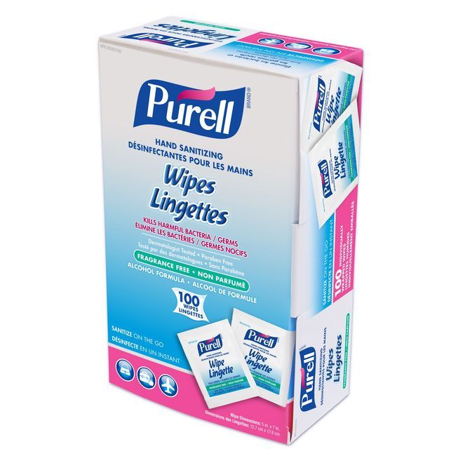 Purell Lingettes Désinfectantes Pour Les Mains, 5 X 7 Po -- 1 000 Par Boîte