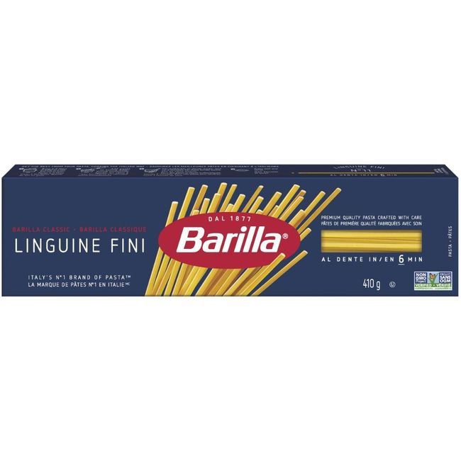 Barilla Pâtes Linguine Fini Numéro 12, 410 G -- 20 Par Caisse