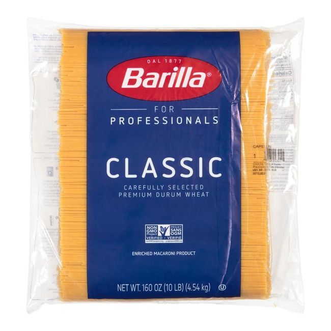 Barilla Pâtes Capellini Numéro 1, 4,54 Kg -- 2 Par Caisse