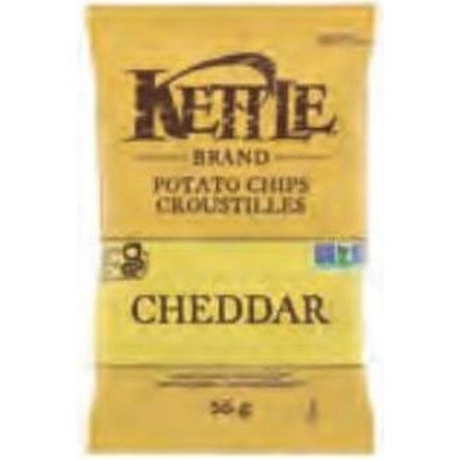 Kettle White Cheddar Potato Chips, 56 G -- 24 Per Case