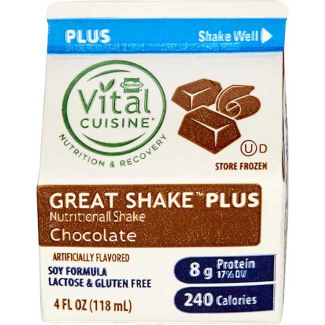 Great Shake Plus Chocolate Nutritional Shake, 4 Fl Oz -- 50 Per Case