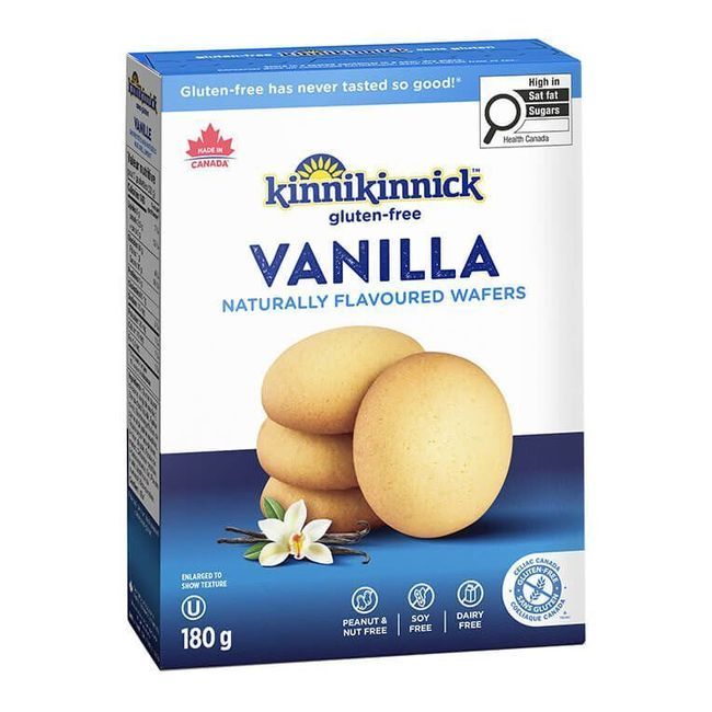 Kinnikinnick Gaufrettes À La Vanille, 180 G -- 6 Par Boîte