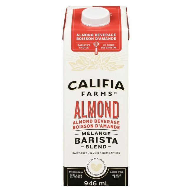 Califia Farms Boisson Aux Amandes Barista Blend, 946 Ml -- 6 Par Boîte