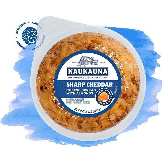 Kaukauna Sharp Cheddar With Almonds, 170 G -- 12 Per Case