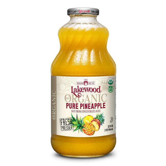 Lakewood Jus D'ananas Biologique, 946 Ml -- 6 Par Boîte