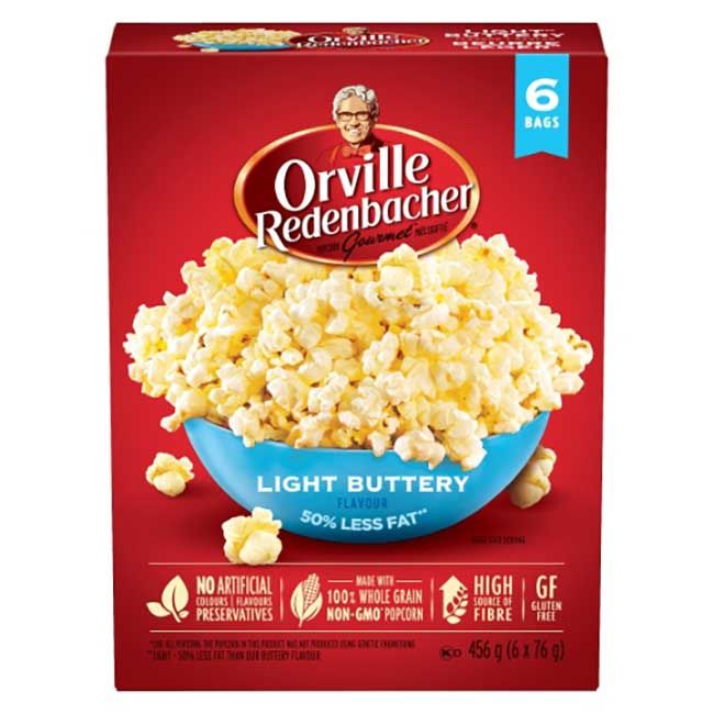 Orville Redenbacher's Maïs Soufflé Léger Au Beurre, 70 G -- 36 Par Boîte