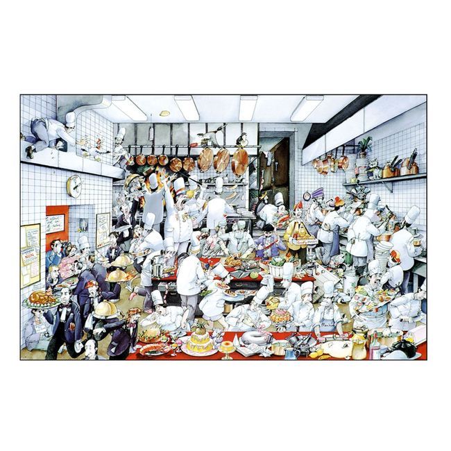 Louis Tellier Affiche « La Cuisine Folle », 63 Cm De Long X 90 Cm De Large