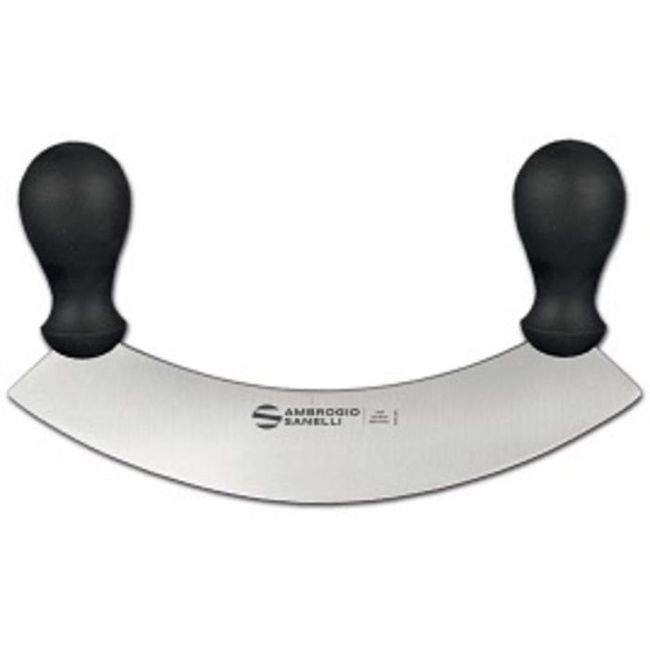 Ambrogio Sanelli Supra Single Blade Mincing Knife With Semi Polished Blade Finishing, 9.75 In