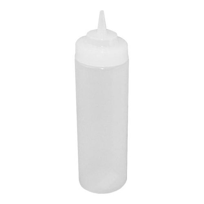 Winco Bouteille Souple À Large Ouverture En Plastique Transparent Psw-32, 32 Oz -- 6 Par Boîte