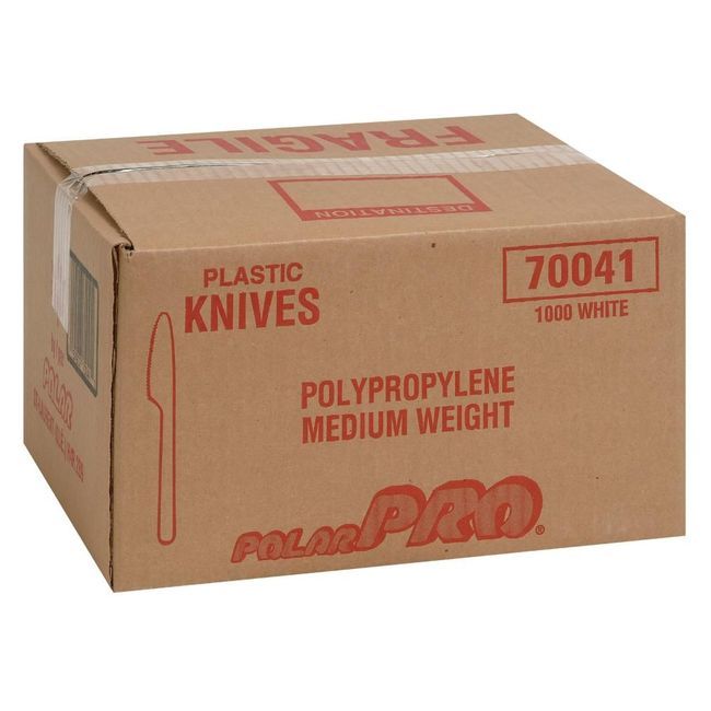 Polar Pak Polar Pro Polypropylene White Knife, 6.17 X 0.74 X 0.74 In -- 1000 Per Case