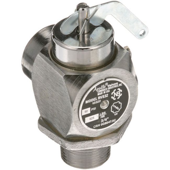 Hobart Hob00-844492 Soupape De Sécurité Vapeur 50 Psi, 3/4 Po