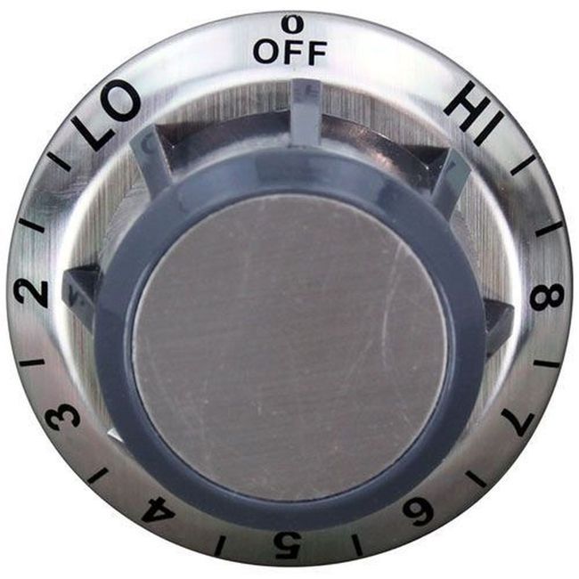 Off-hi-8-2 Grey And Silver Tstat Dial For Wells Part Number 60498