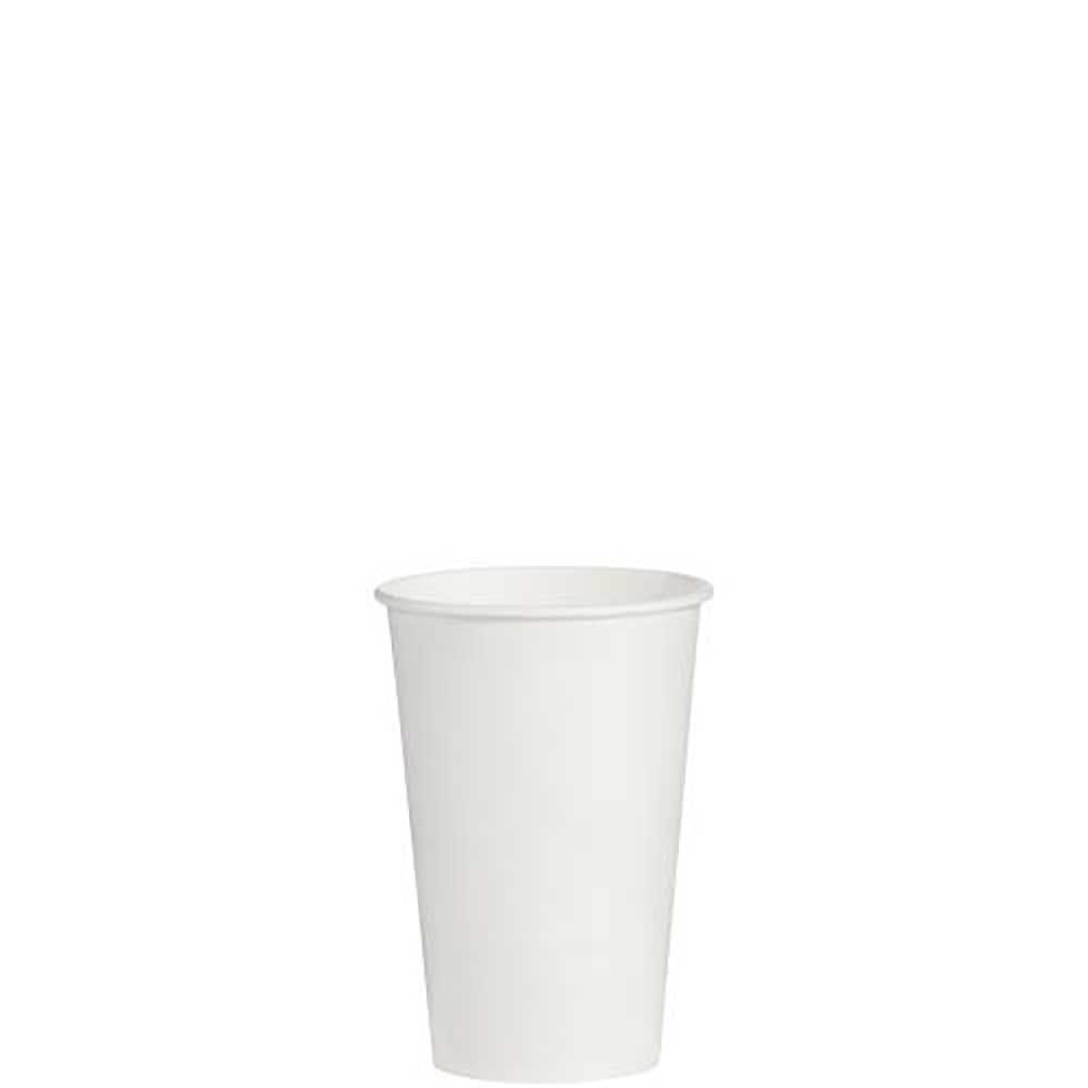 Solo Gobelet Blanc Double Face En Polyéthylène, Capacité De 16 Oz -- 1 000 Par Boîte