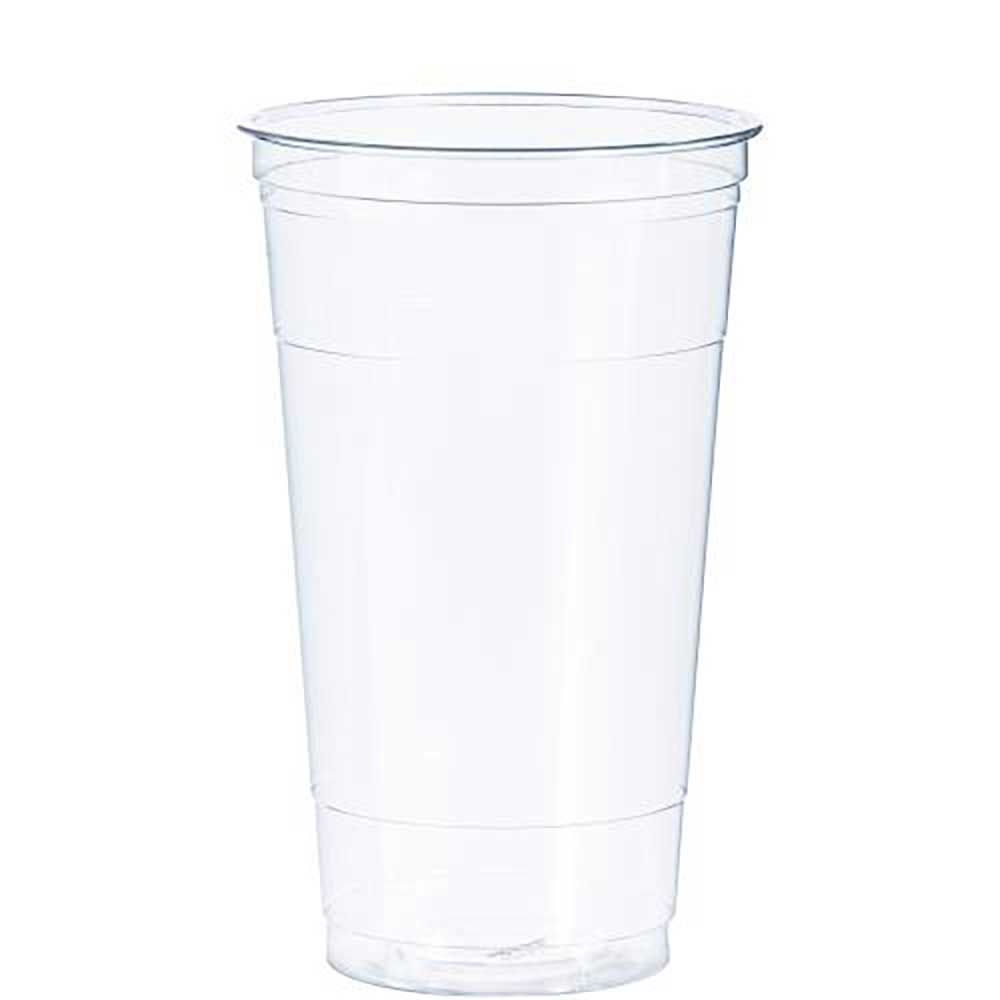 Solo Gobelet En Plastique Pet Transparent À Paroi Droite, Capacité De 32 Oz -- 300 Par Boîte