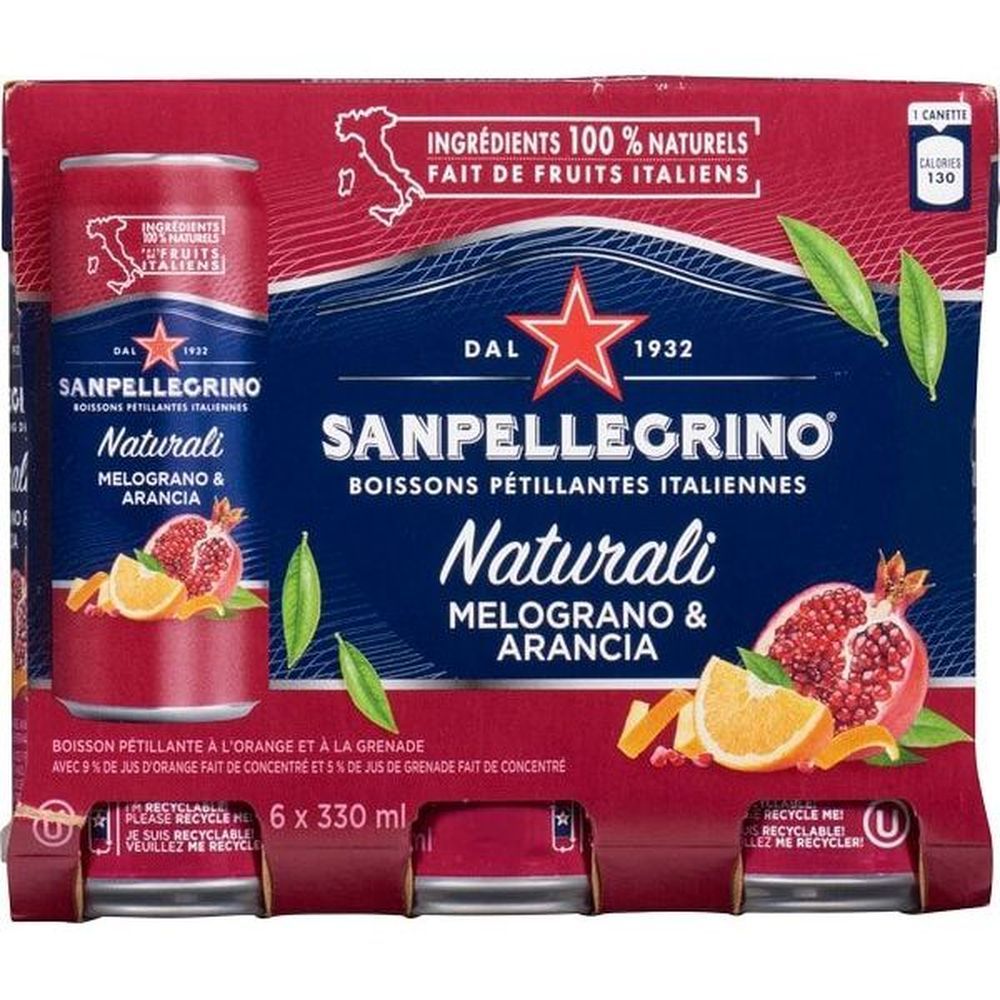 San Pellegrino Melog/aranciata Sparkling Drink, 330 Ml -- 24 Per Case
