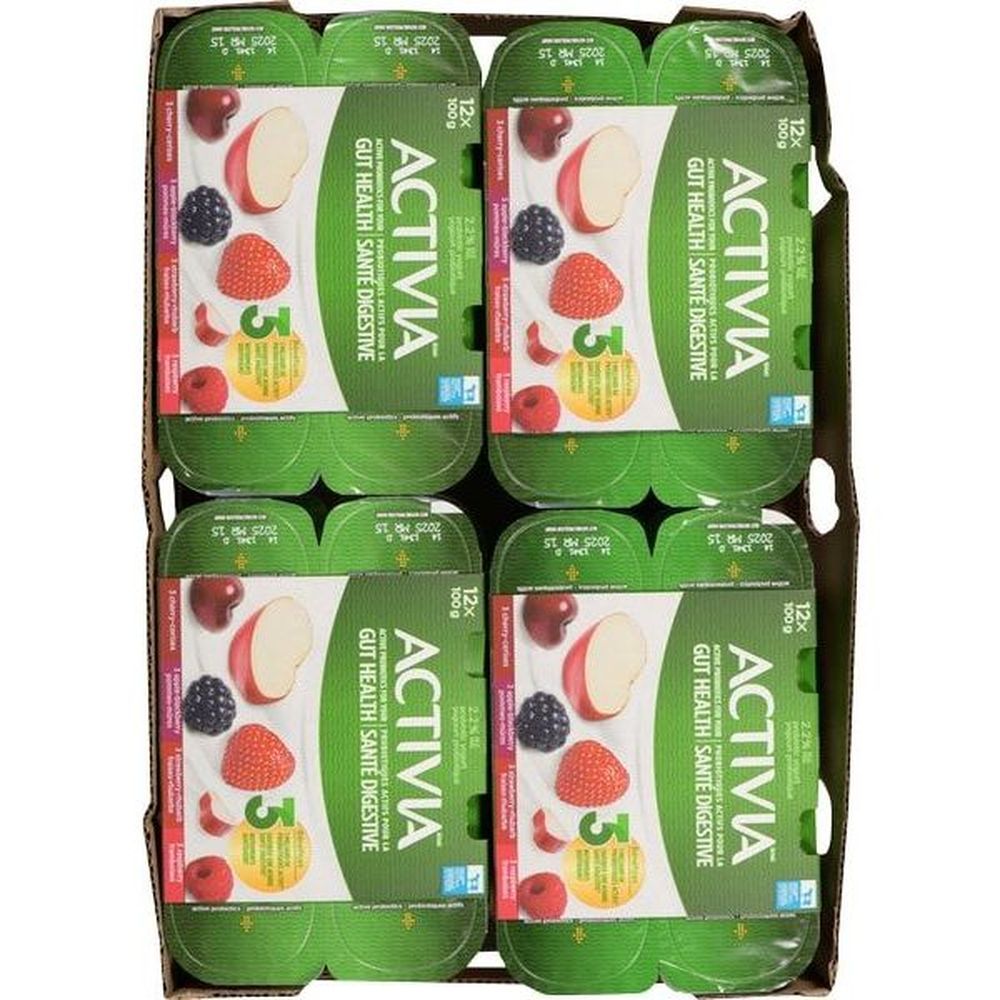 Activia Yaourts Probiotiques - Assortiment, 100 G -- 48 Par Carton