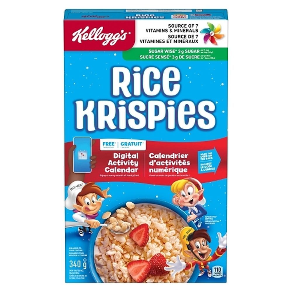 Rice Krispies Céréales Originales, 340 G – 10 Par Boîte