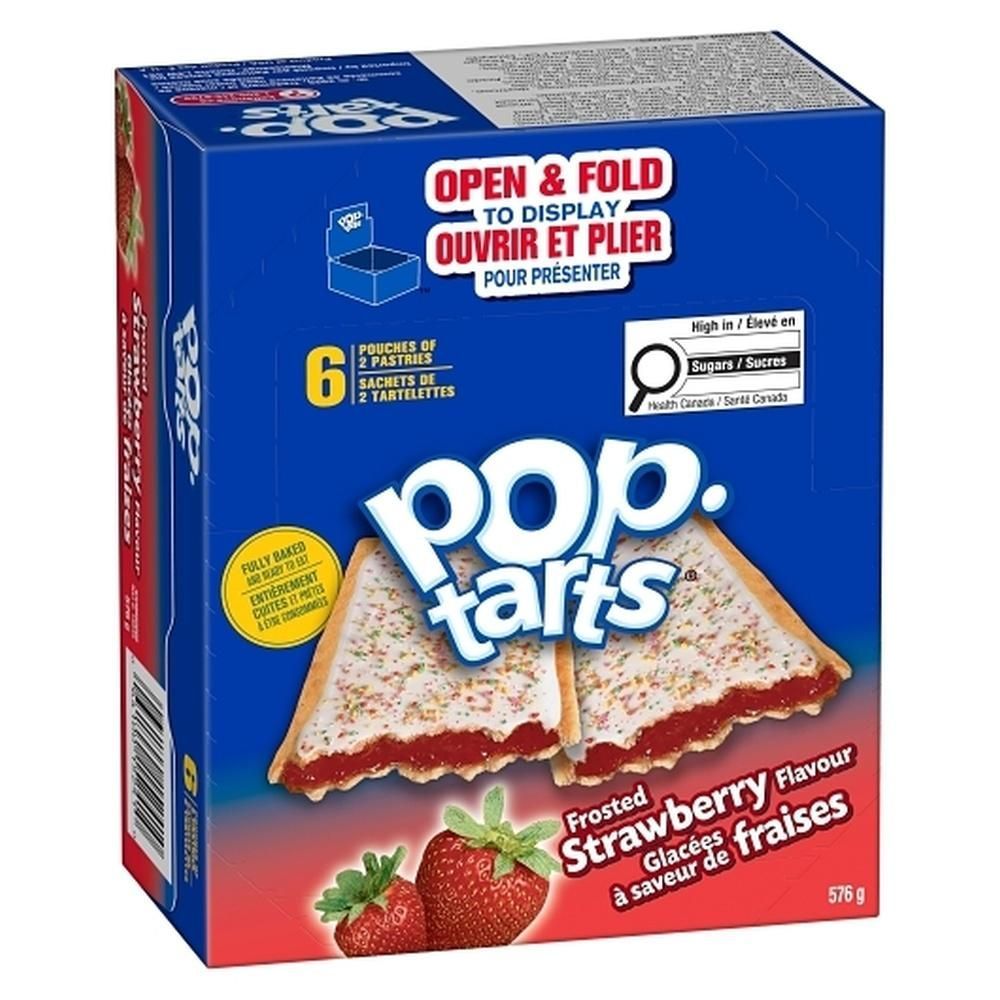 Pop-tarts Frosted Strawberry Flavored Ice Cream Snack, 576 G - 12 Per Case