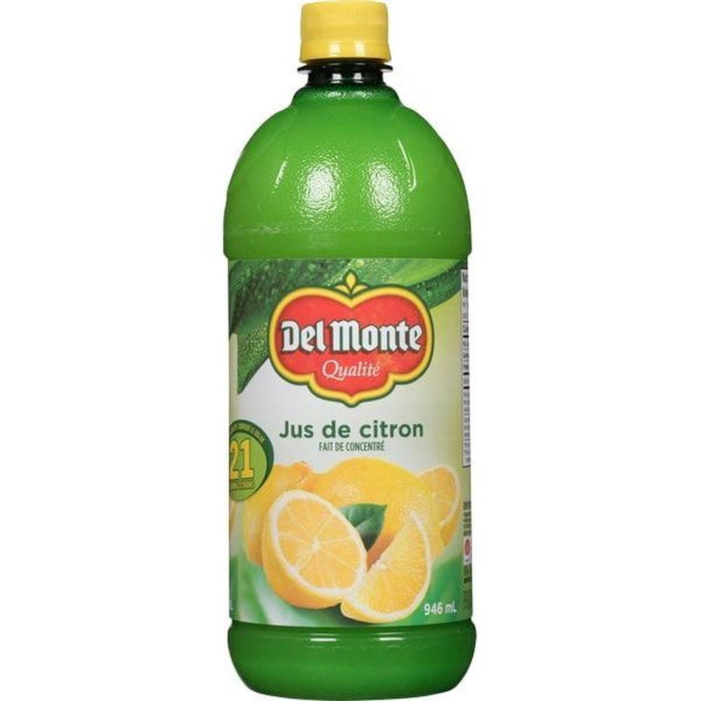 Del Monte Jus De Citron, 946 Ml -- 12 Par Boîte
