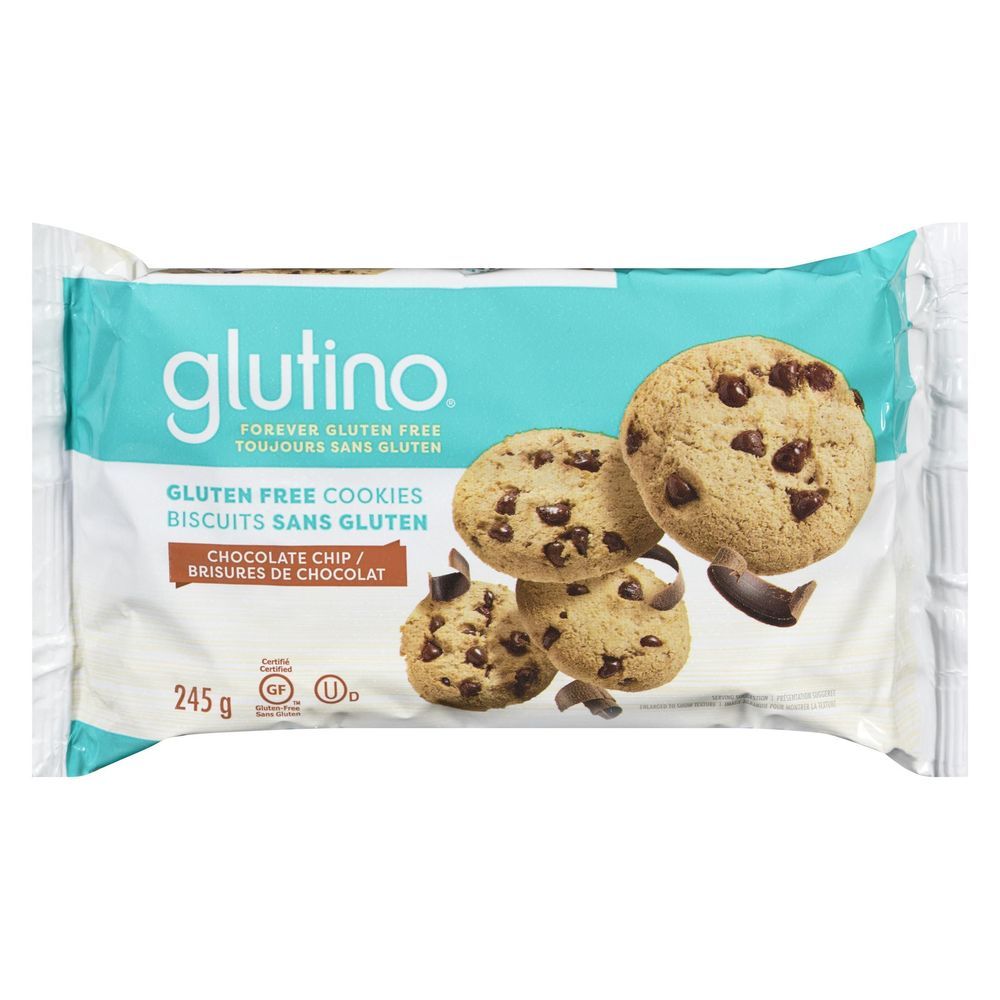 Glutino Gluten Free Chocolate Chip Cookies, 245 G -- 12 Per Case