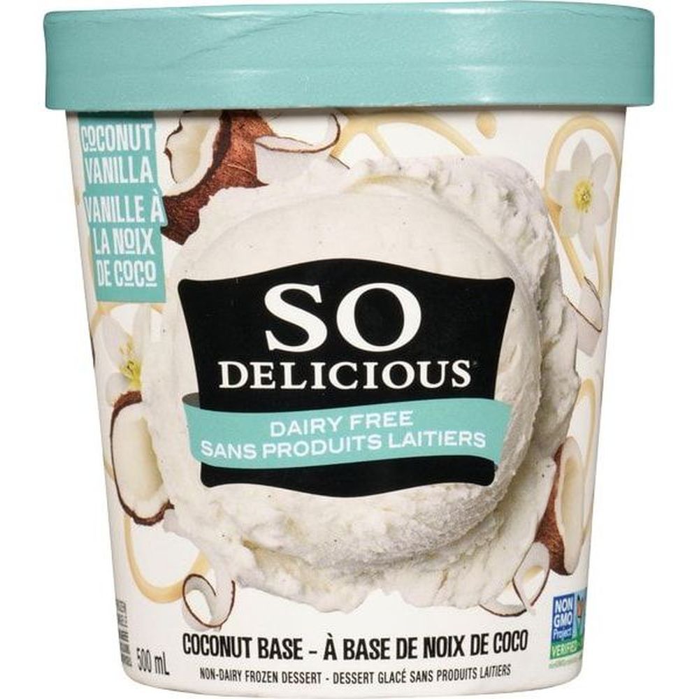 So Delicious Vanilla Bean Coconut Milk Frozen Dessert, 500 Ml -- 8 Per Case