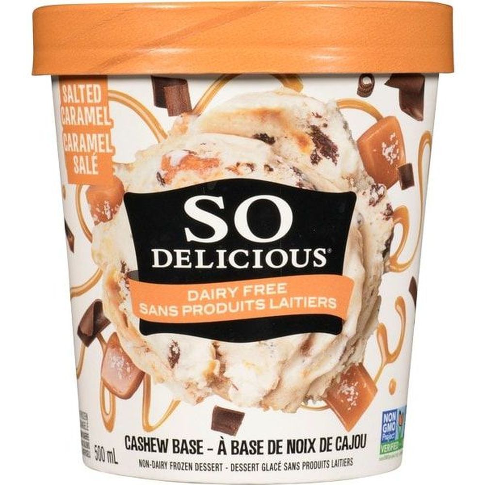 So Delicious Cashew Salted Caramel Cluster Frozen Dessert, 500 Ml -- 8 Per Case
