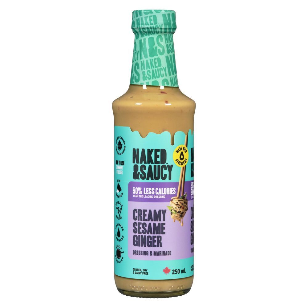 Naked And Saucy Sesame Ginger Dressing, 250 Ml -- 12 Per Case