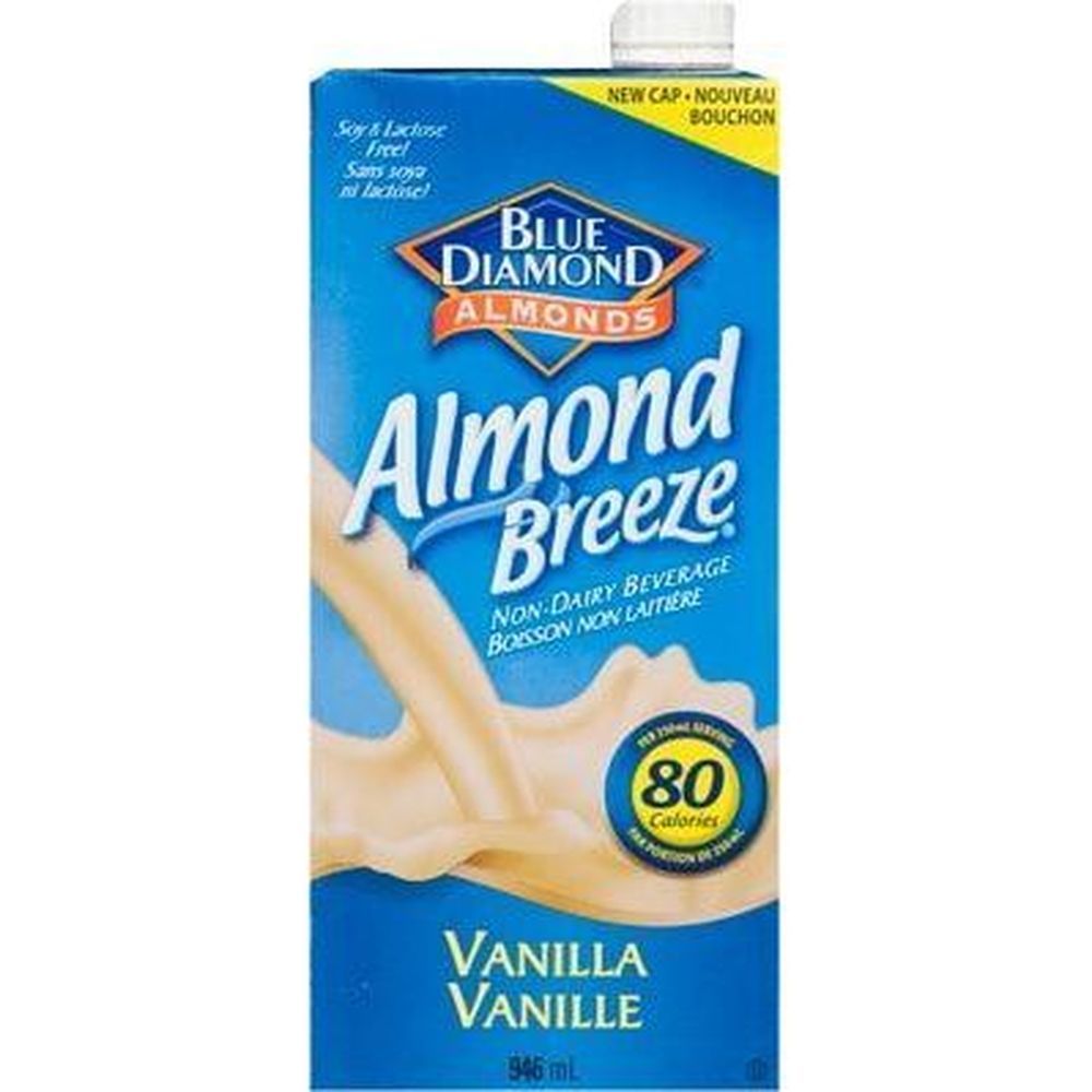Almond Breeze Lait D'amande À La Vanille, 946 Ml – 12 Par Carton