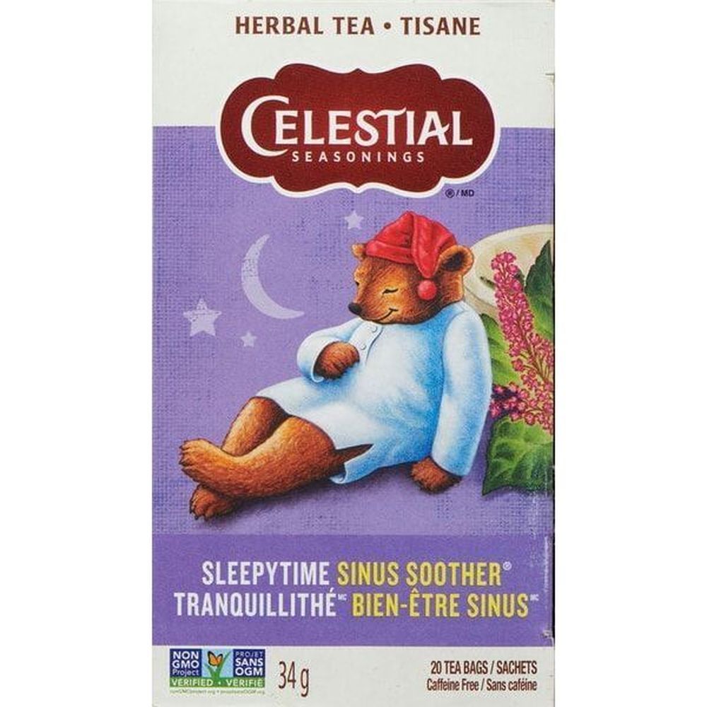 Celestial Seasonings Tisane Apaisante Pour Les Sinus Spleepytime, 20 Sachets – 6 Par Boîte