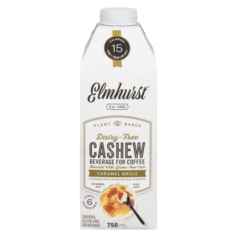 Elmhurst 1925 Crème De Noix De Cajou Au Caramel Brûlé, 750 Ml -- 6 Par Caisse