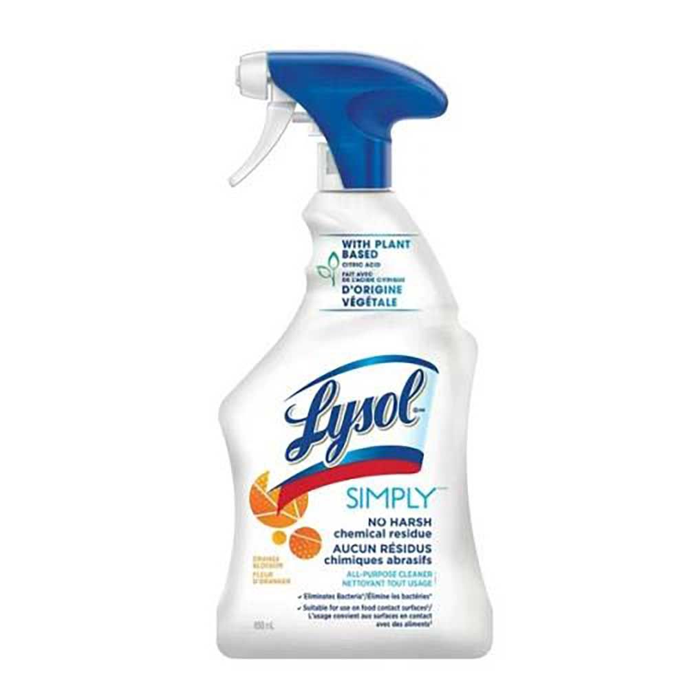 Lysol Simply Orange Blossom All-purpose Cleaner, 650 Ml -- 12 Per Case