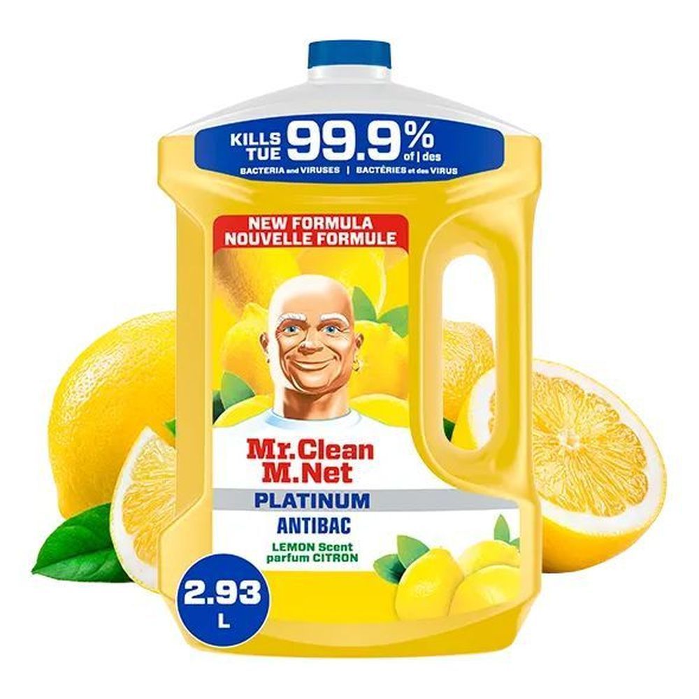 Mr. Clean Liquide Nettoyant Multi-usages Parfum Citron, 2930 Ml – 2 Par Boîte
