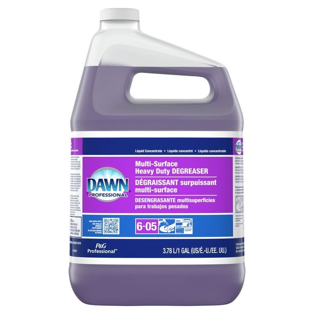 Dawn Professional Dégraissant Concentré Multi-surfaces Ultra-puissant, 1 Gallon (3,8 L) – 4 Par Carton