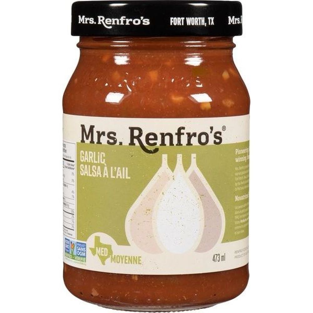 Mrs. Renfro's Garlic Salsa, 473 Ml -- 6 Per Case