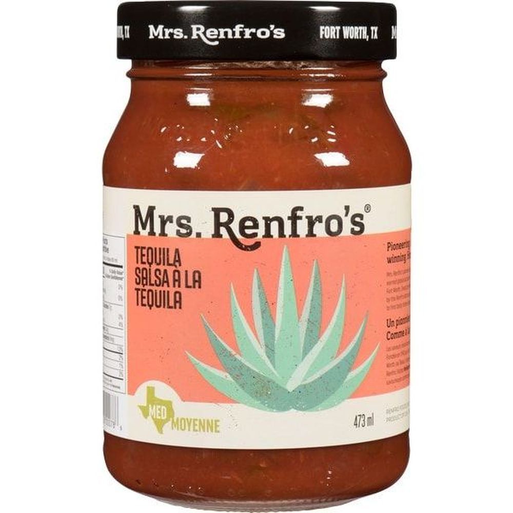 Mrs. Renfro's Tequila Salsa, 473 Ml -- 6 Per Case