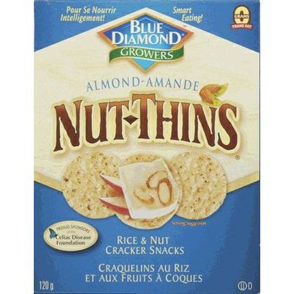 Blue Diamond Nut Thins Almond Crackers, 120 G -- 12 Per Case