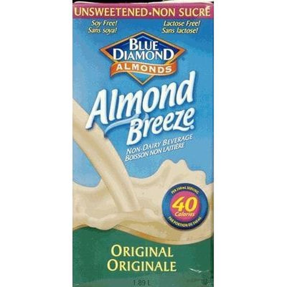 Almond Breeze Boisson Végétale Originale Non Sucrée, 1,89 L – 8 Par Caisse