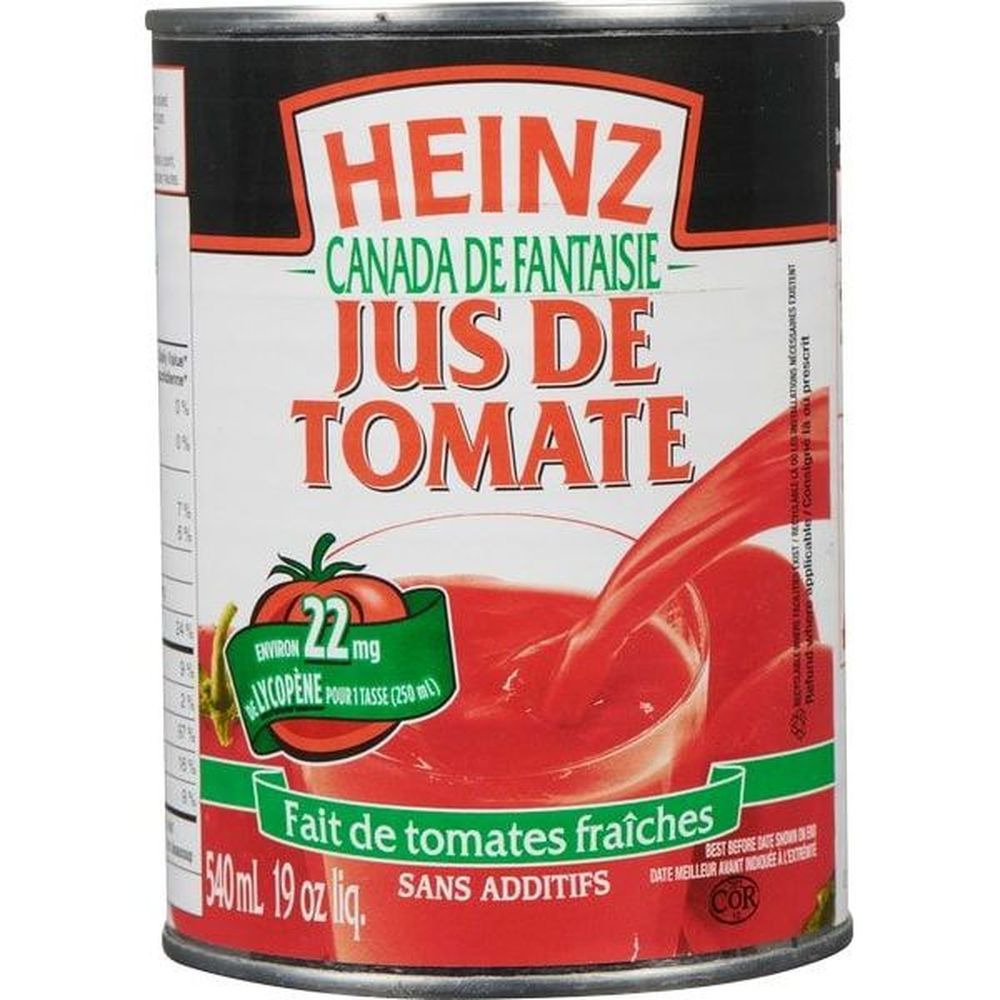 Heinz Jus De Tomate, 540 Ml -- 24 Par Caisse