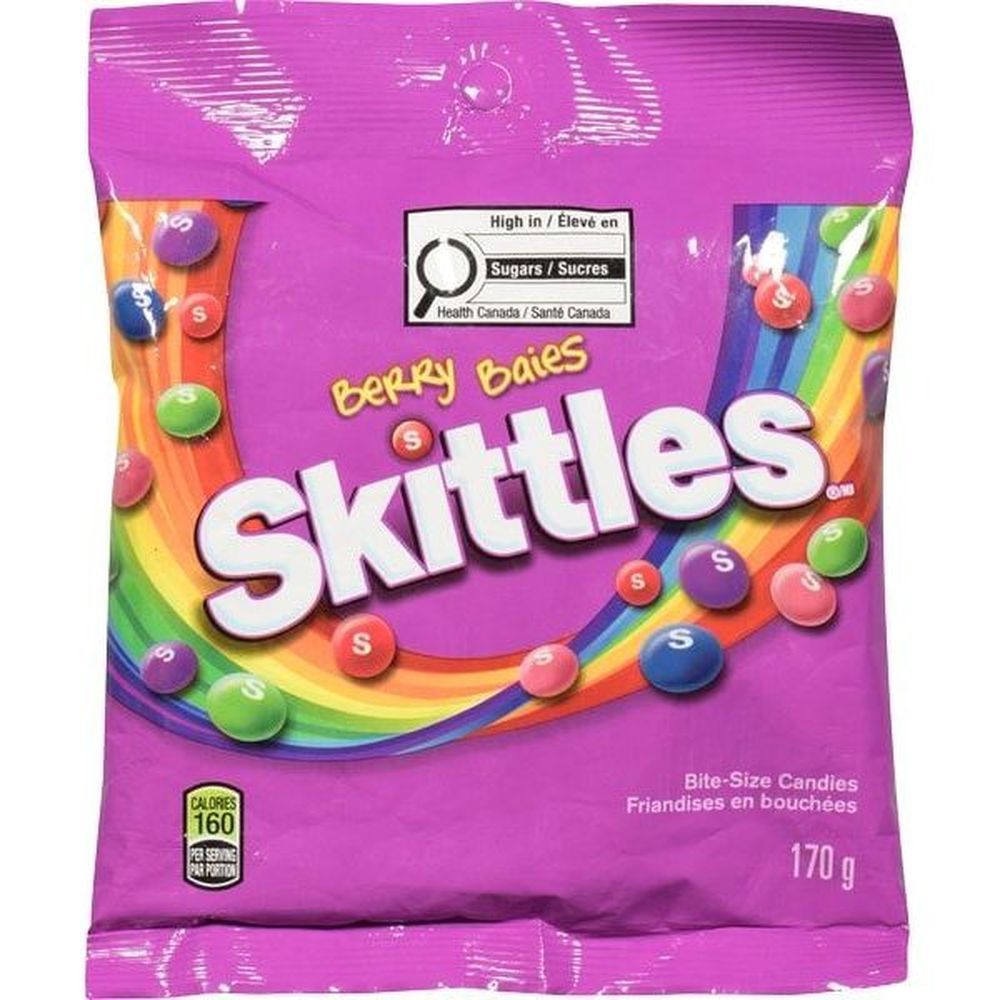 Skittles Bonbons Aux Fruits Des Bois, 170 G – 12 Par Boîte