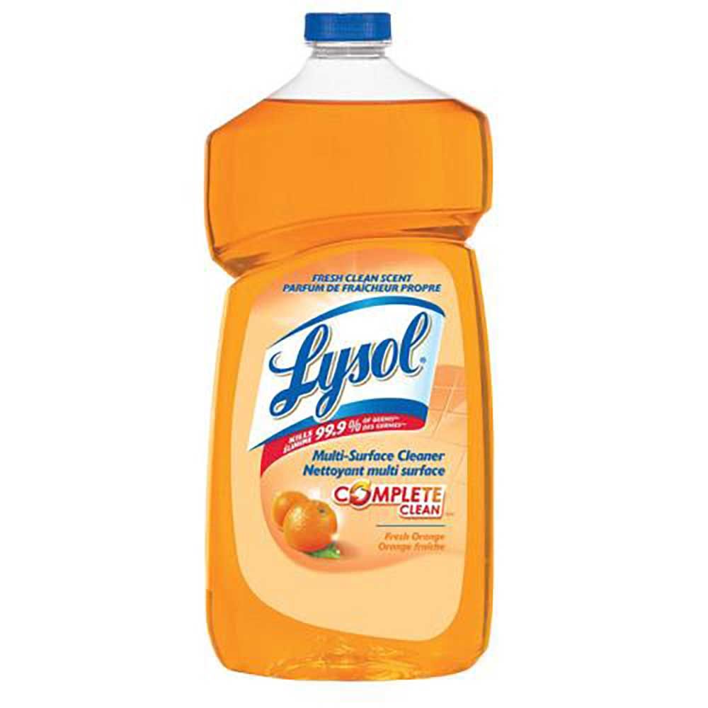 Lysol Nettoyant Désinfectant Multi-surfaces Orange. 1,2 L -- 9 Par Boîte