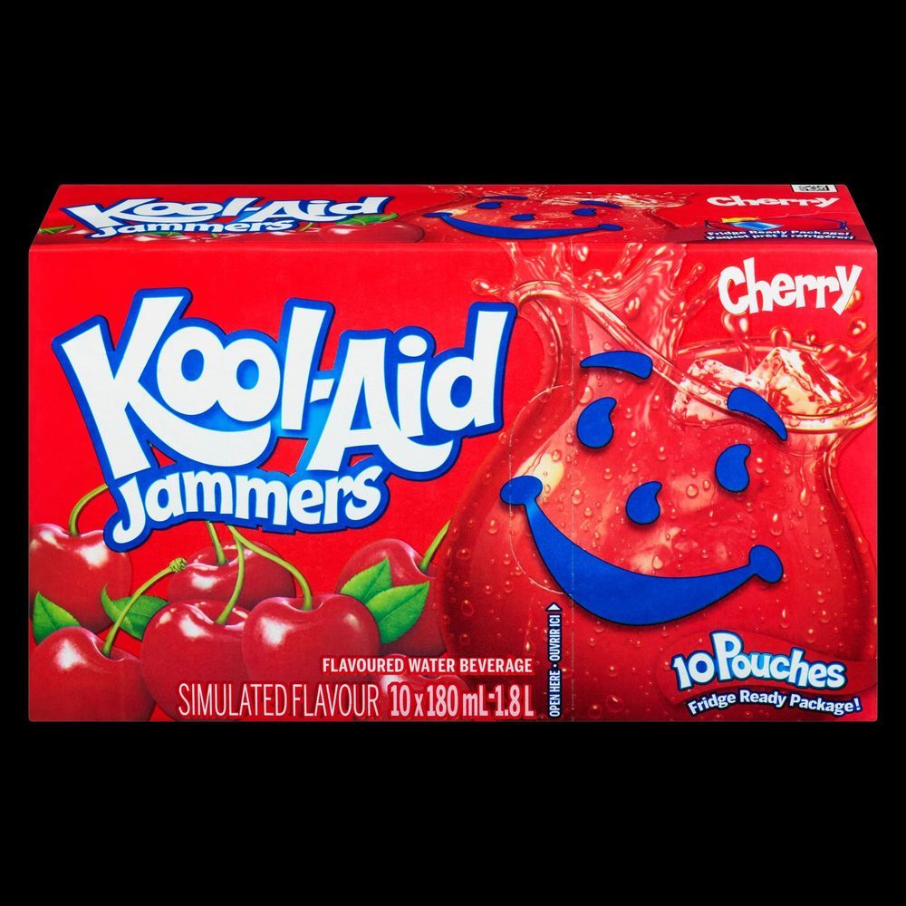 Kool-aid Jammers Cherry Drink, 180 Ml -- 40 Per Case