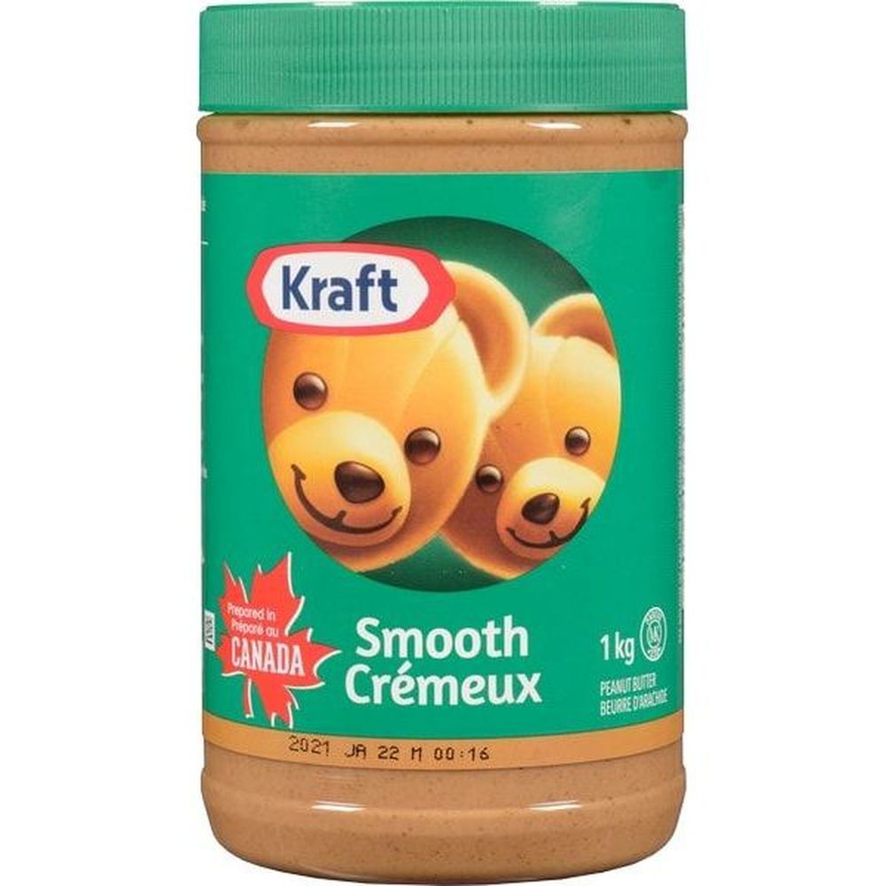 Kraft Beurre De Cacahuète Onctueux, 1 Kg -- 12 Par Boîte
