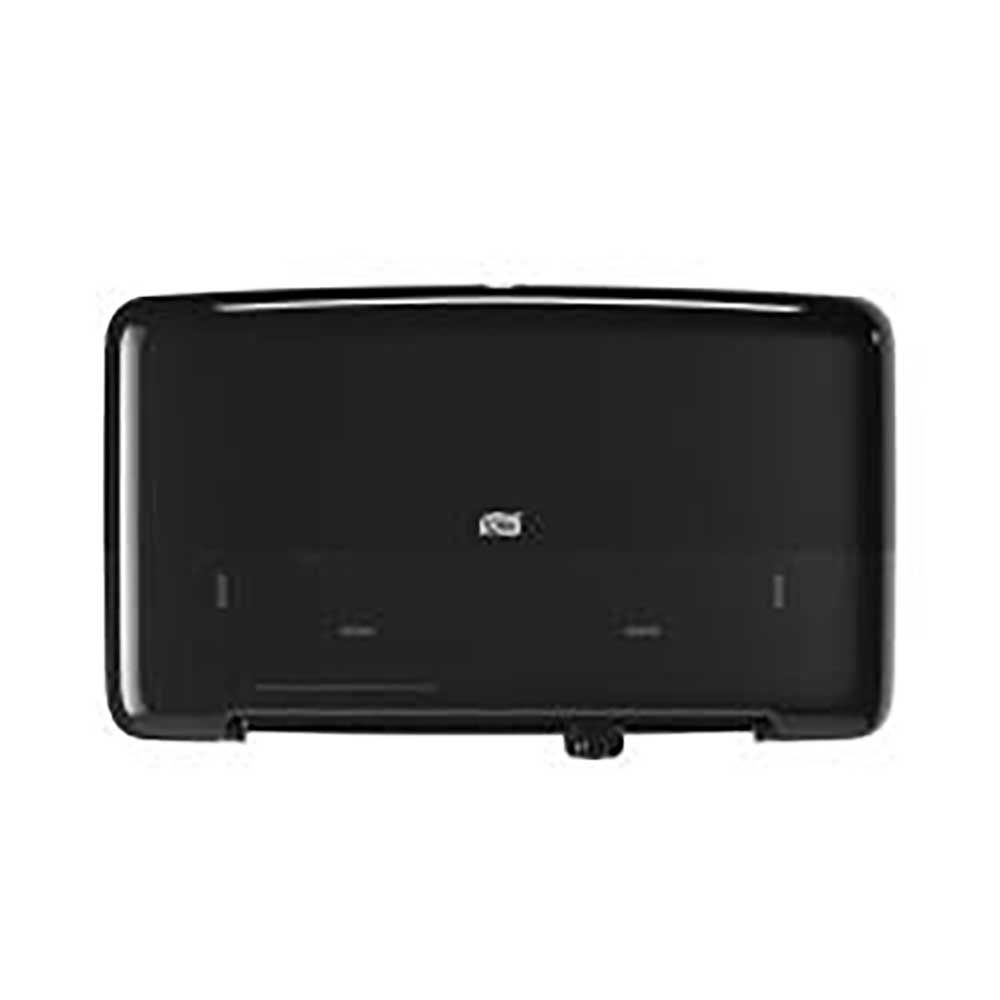 Tork Distributeur De Papier Toilette Géant T2 Elevation Twin Mini Noir, 5,69 X 17 X 10,12 Po