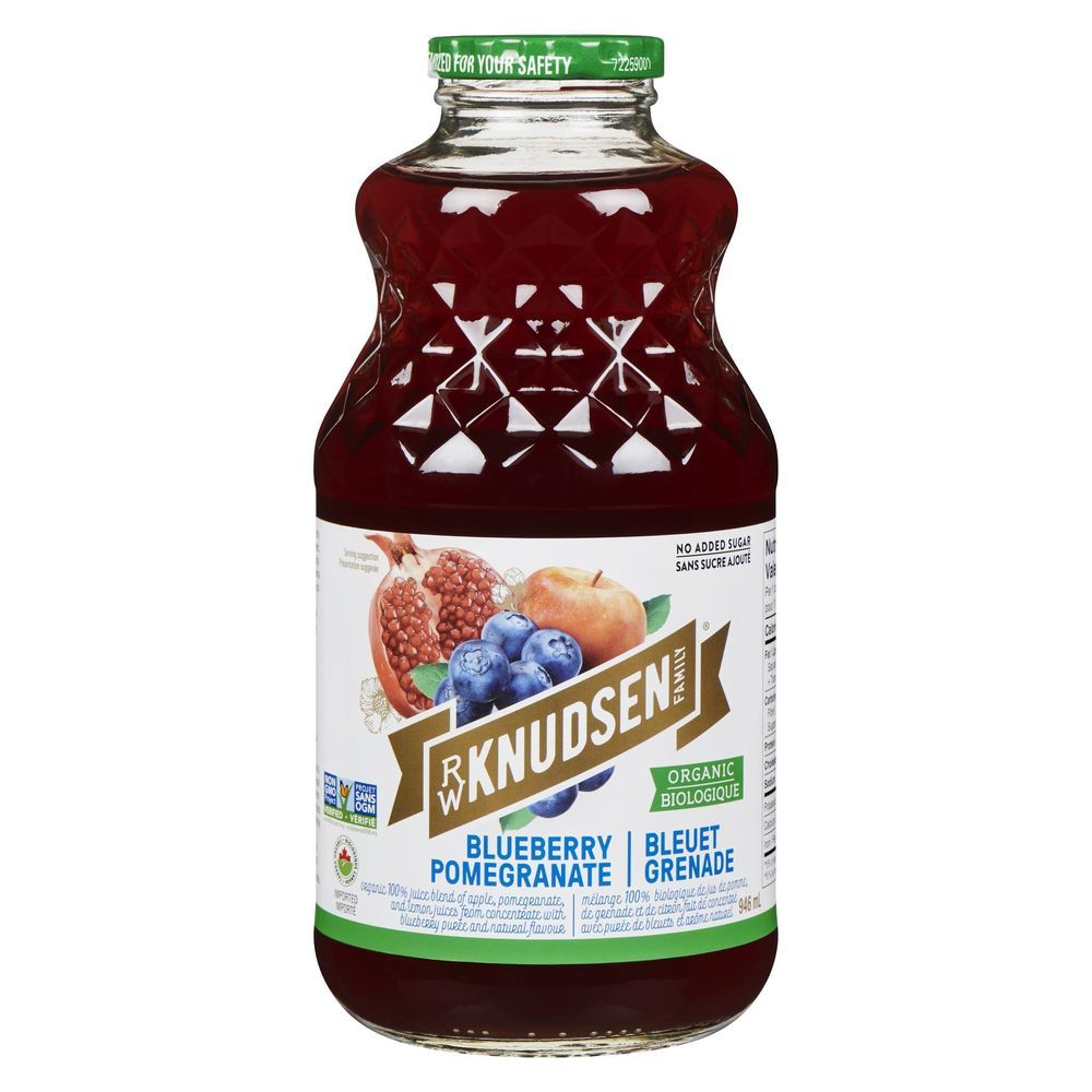 R.w. Knudsen Family Organic Blueberry Pomegranate, 946 Ml -- 6 Per Case