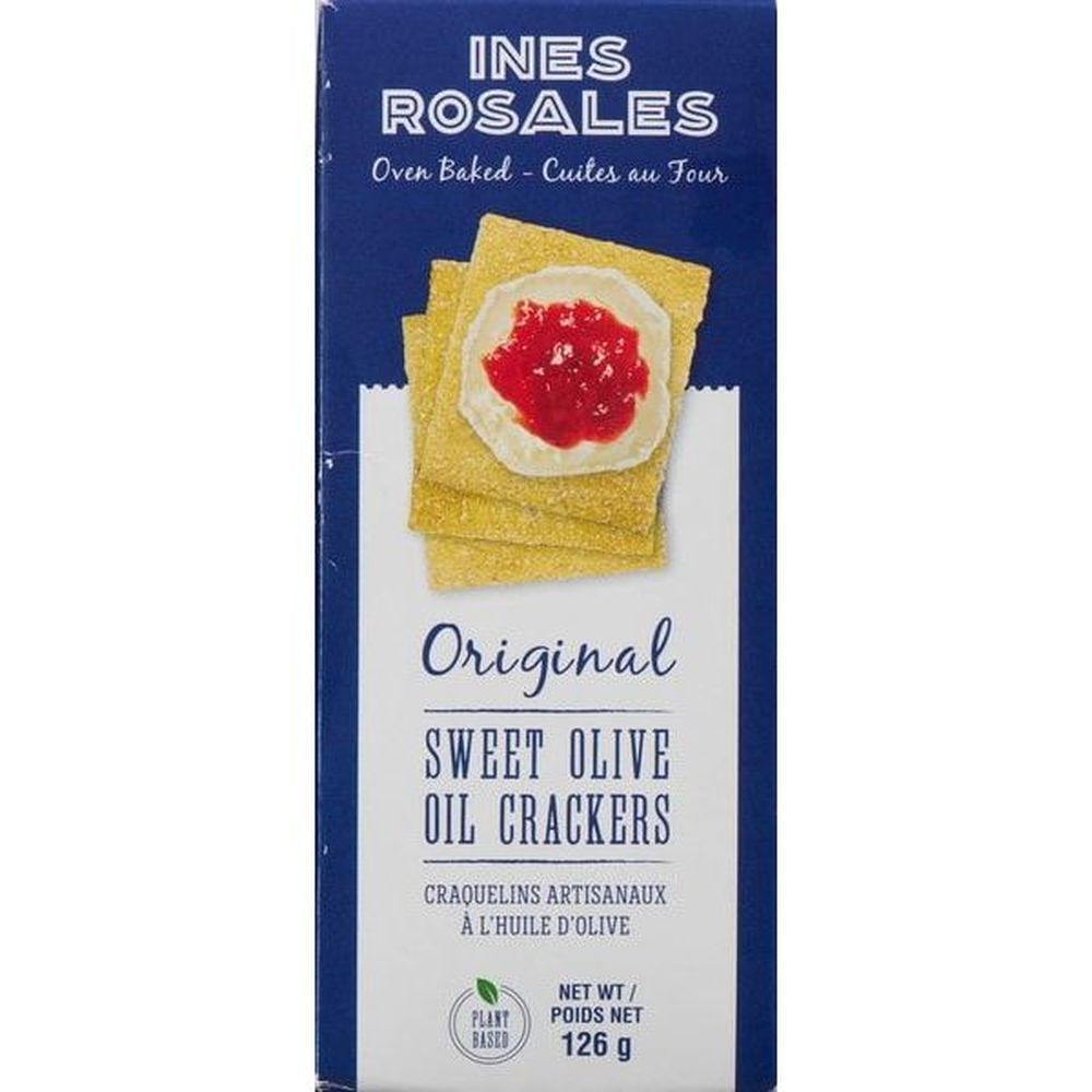 Ines Rosales Original Olive Oil Crackers, 126 G -- 12 Per Case