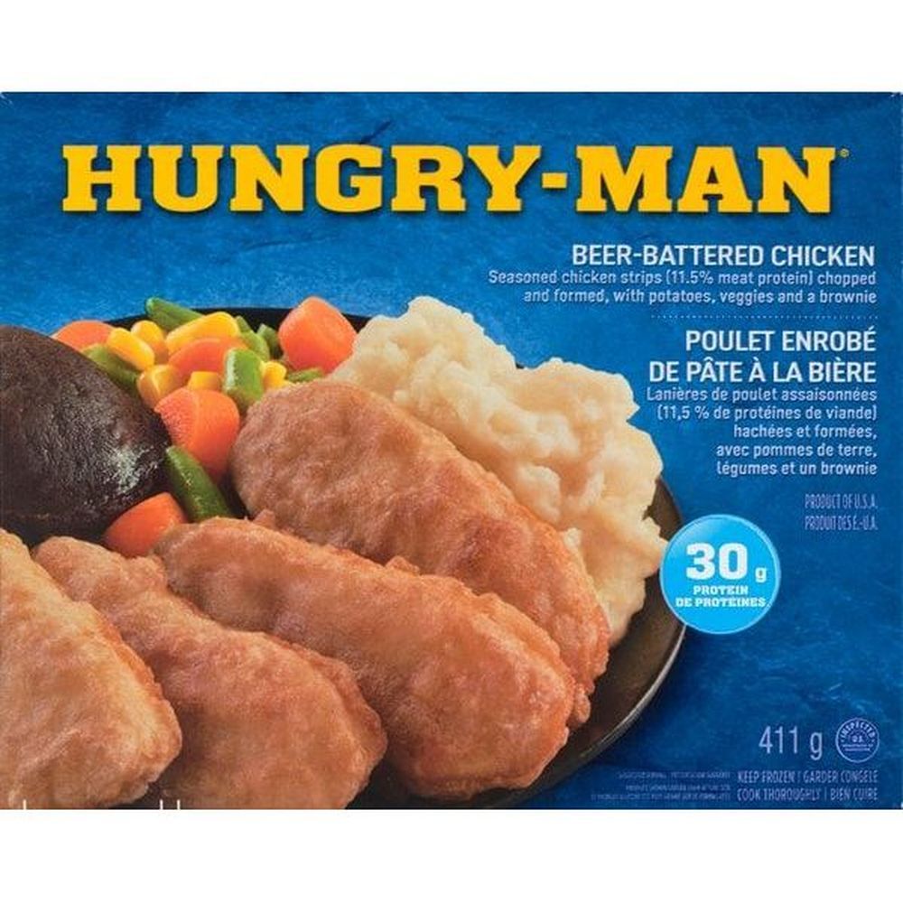 Hungry-man Poulet Pané À La Bière, 411 G -- 8 Par Caisse