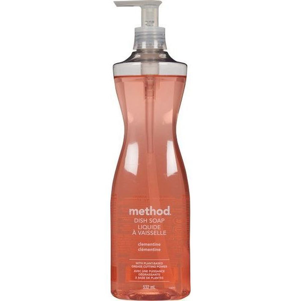 Method Liquide Vaisselle Clémentine Avec Pompe, 523 Ml – 6 Par Boîte